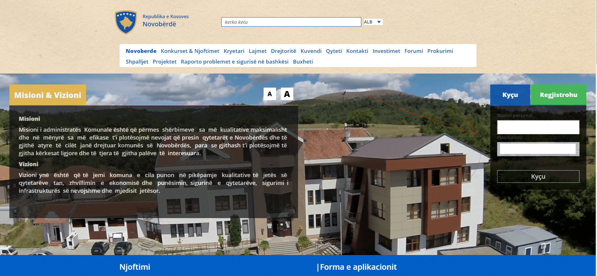 Manuali i regjistrimit online për paraqitjen e kërkesës për certifikata të gjendjes civile